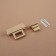Bag's fastener, 3.9 × 2.6 cm, gold color
