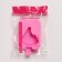 Form for ice cream Daulay "watermelon lobe", silicone, 14 × 7.5 × 2.5 cm, pink color
