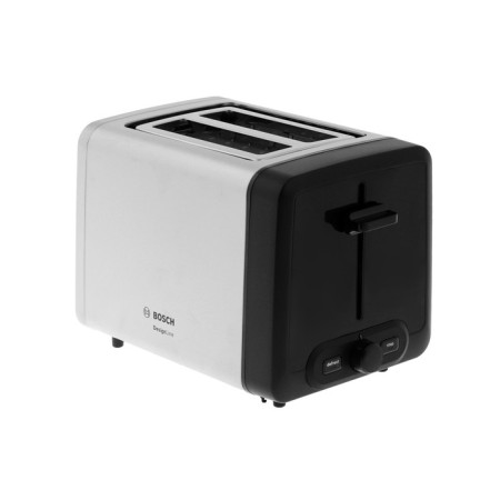 Toster Bosch Tat4P420, 970 W, 6 frying modes, 2 toasts, silver-black