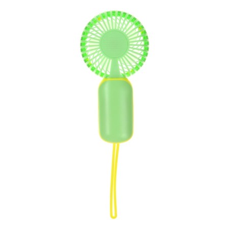 Portable fan YM88151, 250 mAh, 1 mode, charging cable, green-2