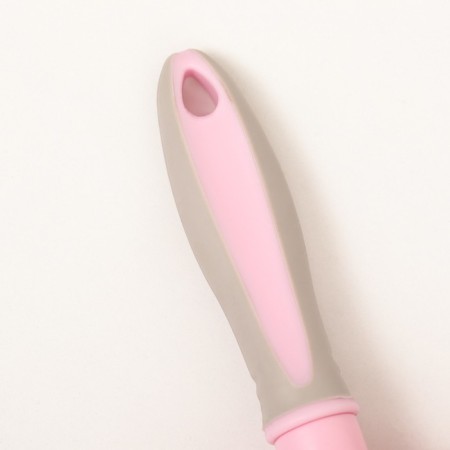 Pucoproding Plastic soft with rounded teeth, medium, 9.5 x 16.5 cm, pink-3