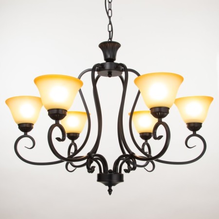 Chandelier 2711/6 E27 40W Black 75x75x51-81 cm Bayerlux-2