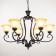 Chandelier 2711/6 E27 40W Black 75x75x51-81 cm Bayerlux
