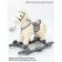Horse Railway Capacked Amarobaby Prime, with wheels, 63x35x60 cm, white color