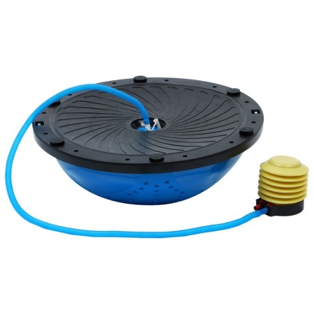 Half -sphere BOSU gymnastic onlytop, massage, with a pump, 46x20 cm, blue color is blue-8