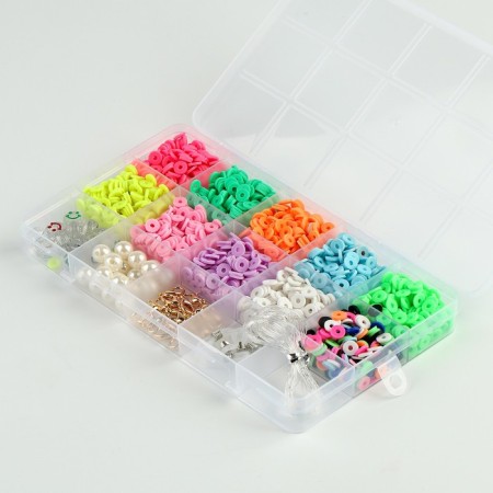 Set for creating jewelry, 12 colors, accessories, fishing line-4
