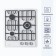 Hon surface Delvento V45V35W001, gas, 3 burners, white