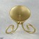 Summary "Vesel N" metal per candle, 9.5x7.6 cm, golden