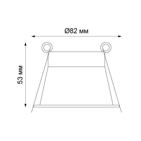 Lamp Butt, 50 watts, GU10, black color, d = 75mm-1