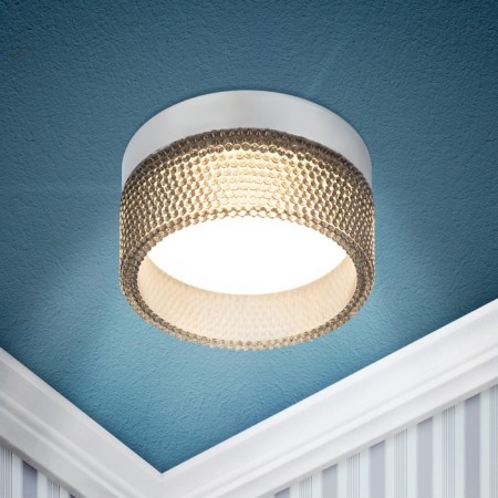 Lamp Built -in era DK97, IP20, 15W, 88x65 mm, chrome color/black