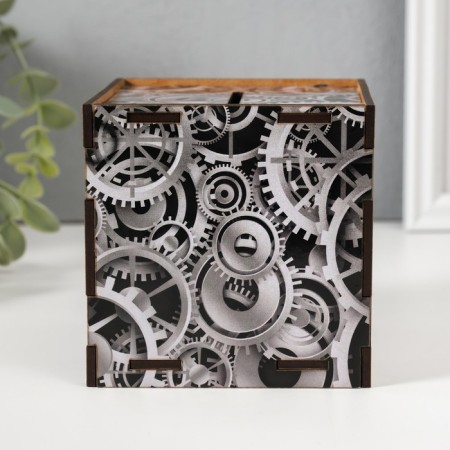 Piggy bank Cube "You can do everything" 10x10x10 cm-2