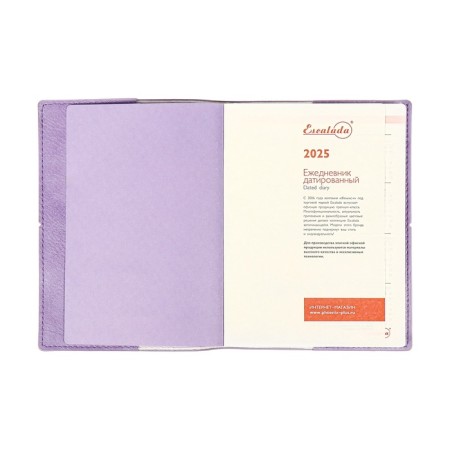 Diary DATIR 2025 A6+ 176l Escalada, Soft Okvl, Single Leather, TIS F, KR BL 70g/M2, Sire-I-10