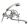 Bath-Dusheva mixer two-handed Juguni JGN0141/B with metal and chrome. Loice and flywheels, crane-bugs ceramics, S-range
