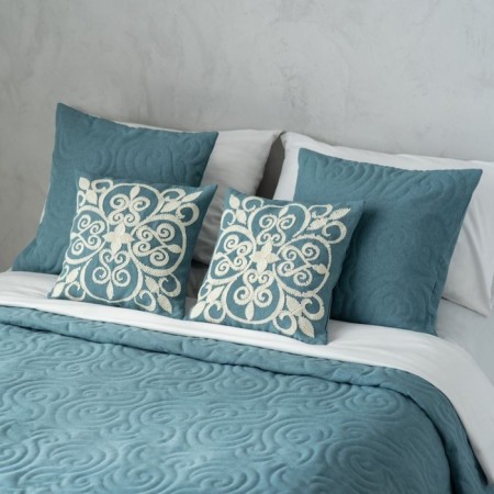 Cover with pillowcases "Diana", size 230x250 cm, blue color-1