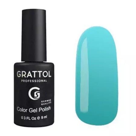 Grattol Color Gel Polish, No. 124 Aquamarine, 9 ml