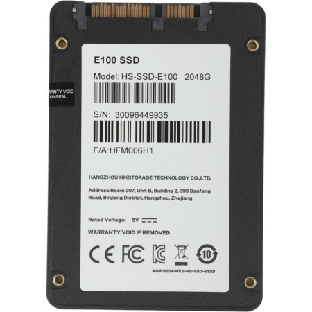 SSD Hikvision Sata-III 2TB HS-SSD-E100/2048G HS-SSD-E100/2048G Hiksemi 2.5 "-3