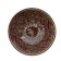 Rishtan ceramics "patterns" 15 cm, small, brown