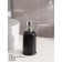 Savanna Bathroom Accessories set, 3 items (soap dish, soap dispenser 400 ml, glass), black color