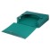 Archive box on the A4 Calligrata button, 70 mm, 800 μm, collapsible, green
