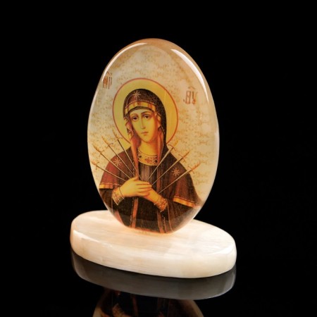 The icon "Semi -Street", on a stand, selenite