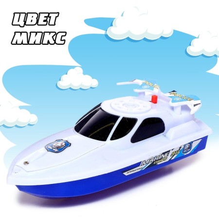 Sea Patrol boat, works on batteries, MIX color-3