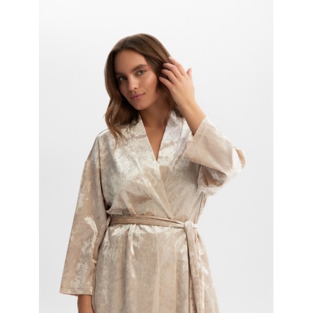 Female set (jacket, trousers) KAFTAN VELVET p. 48-50, beige-4