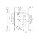 Castle of the Soldem "Gardian" 2112t, leaf, with a latch, 5 keys