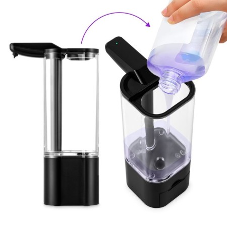 Touch-soap for liquid soap KitFort KT-6064-2, 2.5 W, 550 ml, black-4