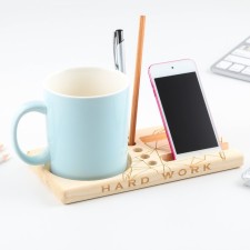 Hard work stand, wood, 21.7 x 20 x 11 cm