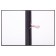 Folder for thesis (without inscription), boumville, scallops/suture, without paper, black color (capacity up to 300 sheets)