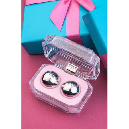 Vaginal balls Metal by toyfa, silver color, d = 3 cm-2