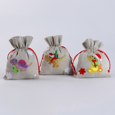 Dinosaurus bag with gifts, 19 × 14 cm, species mix-3