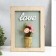 Keywater tree "Flowers in a pot - love" Blue 26x19.5x5.5 cm