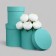 Set of hats 3 in 1 mint, 20 x 20 - 16 x 17 cm