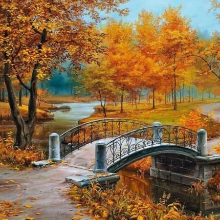 Puzzle "Autumn in the Old Park", 1000 elements-1