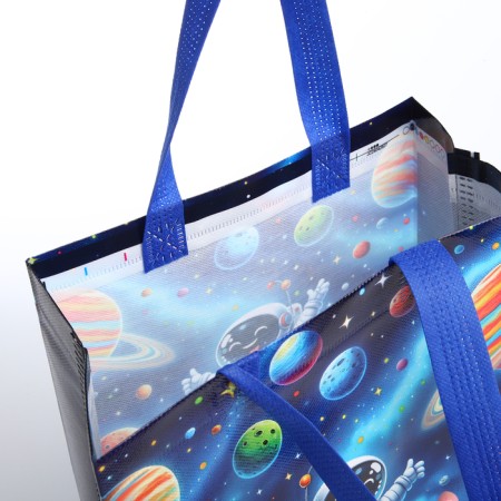Bag children Cosmos, 23*12*25, Department without lightning, Blue-2