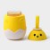 Water bottle in the silicone cover "Tsyplenok", 290 ml, yellow color
