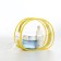 PVC cosmetic bag, 16*6*13, lightning department, yellow