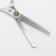 Filtering scissors with emphasis, blade - 6.5 cm, silver color