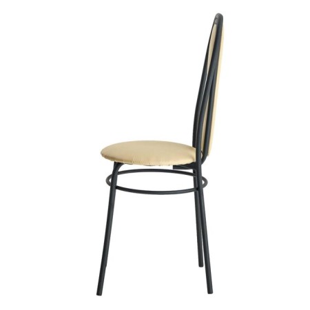 Bella chair cream/black-1