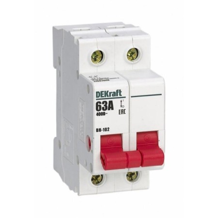Sche 17007Dek load switch, 2P, 63A