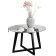 Gouring Rill table 445, 700x700x440, wenge/glass Transparent circle