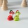 Polystone souvenir "Good snakes in the New Year's cap" Red-green mix 2.5x2.5x4 cm