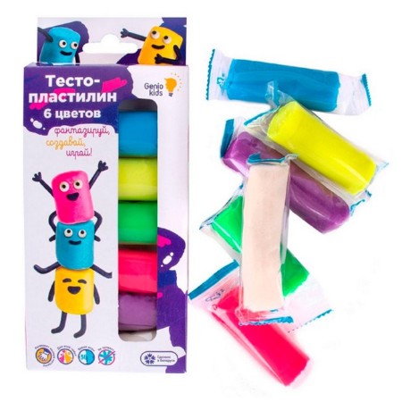 Test-plastilin, 6 colors-1