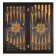 Wooden backgammon large, board game "Dragons", 60 x 60 cm, gold