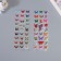 Plastic sticker "Butterflies/Bukashka" mix 17x7 cm