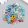 Decor for creativity Plastic "Mishka-Cristals" set of 30 pcs mix 1x0.9x0.4 cm