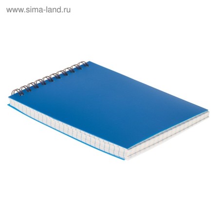 Notepad A6, 80 sheets in a cage on the crest Calligrata, plastic cover, blue-2