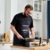 Apron Ethel "The Best Dad" 73x71 cm, 100% cotton, reps 210 g/m2