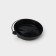 A plastic disposable lid for a glass, with a valve, a pet, d = 9 cm, the color is black, 50 pcs/un